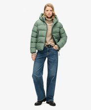 Hooded Sports Puffer Jacket