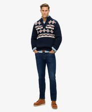 Jean droit slim Vintage en coton bio