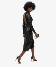 Rückenfreies Chevron-Midikleid