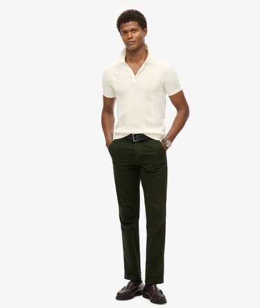 Short Sleeve Knitted Polo Shirt Image 2