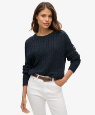 Slouchy Cable Knit Jumper