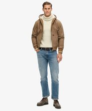 Vintage Workwear Hooded Bomber Jacket