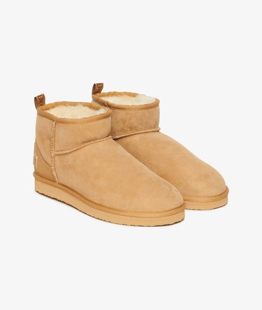 Suede Sherpa Mini Boots Image 3