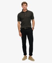 Knitted Texture Short Sleeve Polo Shirt