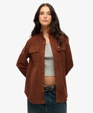 Ylimitoitettu vakosamettinen Workwear-kauluspaita