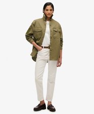 Military Embellished Oversized Shirt