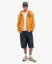 Vintage Athletic Zip Hoodie