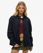 Oversized Classic Harrington Jacket