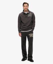 Vintage Athletic Half Button Sweatshirt