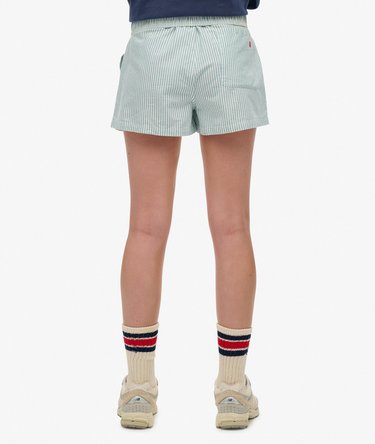 Organic Cotton Stripe Elasticated Shorts Image 3